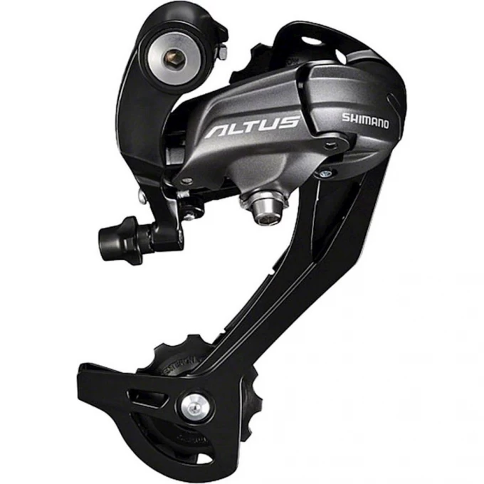 Переключатель задний SHIMANO ALTUS, M370, SGS, 9 скоростей, черный ERDM370SGSL Переключатель задний SHIMANO ALTUS, M370, SGS, 9 скоростей, черный ERDM370SGSL
