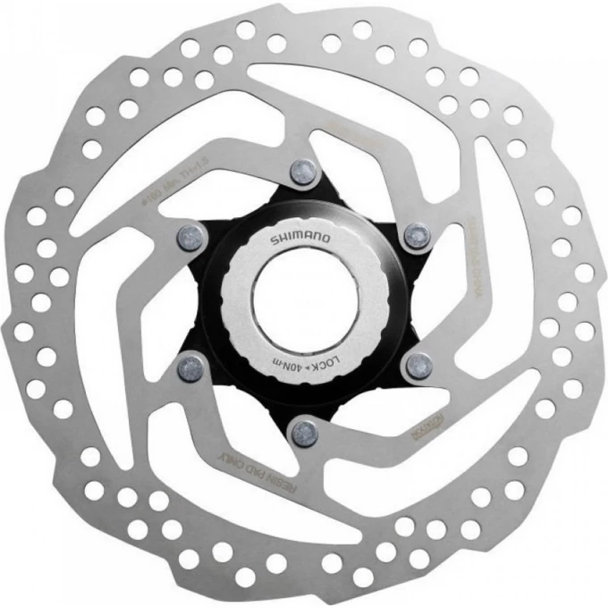 Тормозной диск SHIMANO RT10, 180мм, C.LOCK, С LOCK RING, ТОЛЬКО ДЛЯ ПЛАСТ КОЛОД ESMRT10M