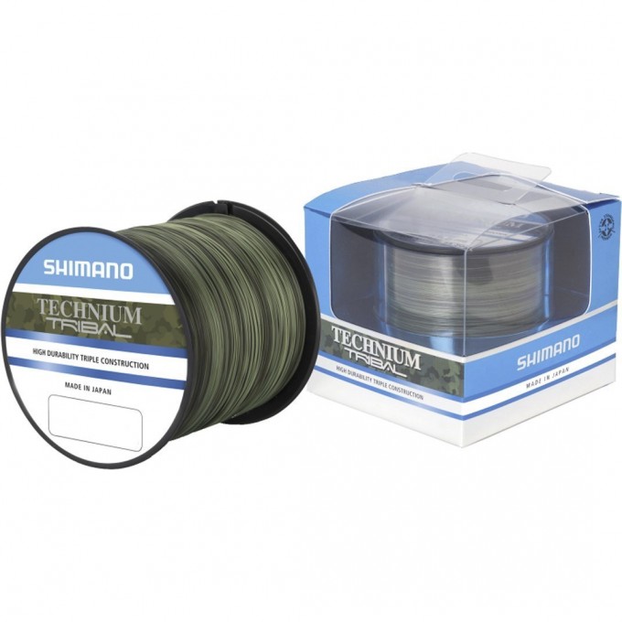 Леска плетёная SHIMANO TECHNIUM TRIB 1100м камуфляжная, зеленая 0,305мм PB 8,5кг TECTR30QPPB Леска плетёная SHIMANO TECHNIUM TRIB 1100м камуфляжная, зеленая 0,305мм PB 8,5кг TECTR30QPPB