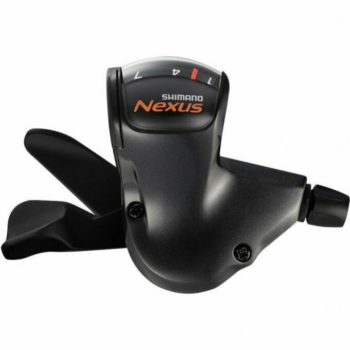 Шифтер SHIMANO NEXUS, 7S50, 7 скоростей, черный, оплетка 2100мм, трос 2280 мм, для CJ-NX10 ESL7S50ALLL