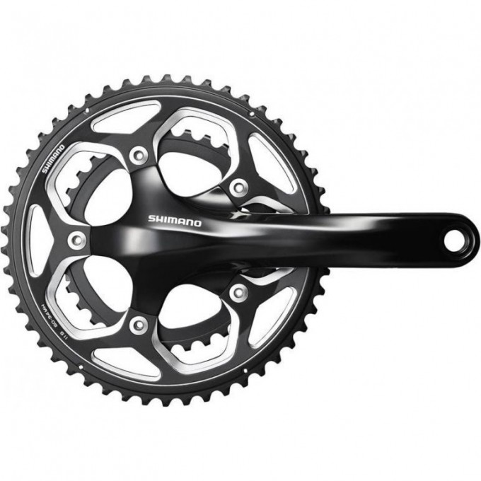 Система SHIMANO RS500, 11 скоростей, 172,5 мм, 52/36T, черный EFCRS500DX26L Система SHIMANO RS500, 11 скоростей, 172,5 мм, 52/36T, черный EFCRS500DX26L