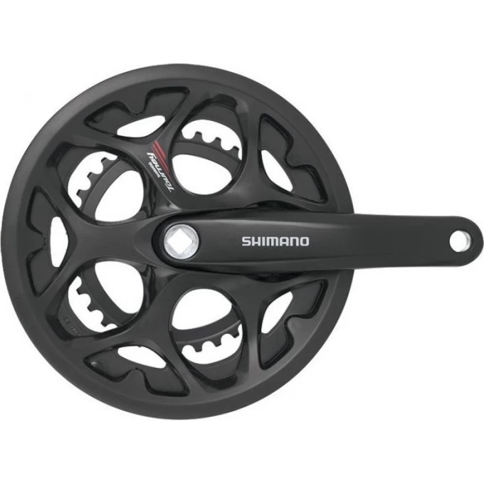 Система SHIMANO TOURNEY, A073, 170 мм, квадрат, 50/39/30T, защита одинарная EFCA073C090C