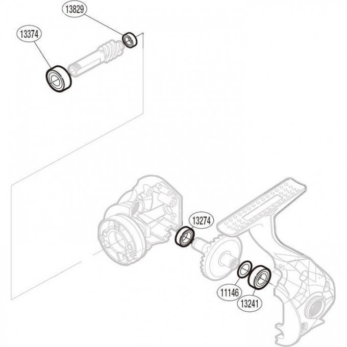 Запчасть для катушки SHIMANO BEARING SET набор подшипников PK0081 Запчасть для катушки SHIMANO BEARING SET набор подшипников PK0081