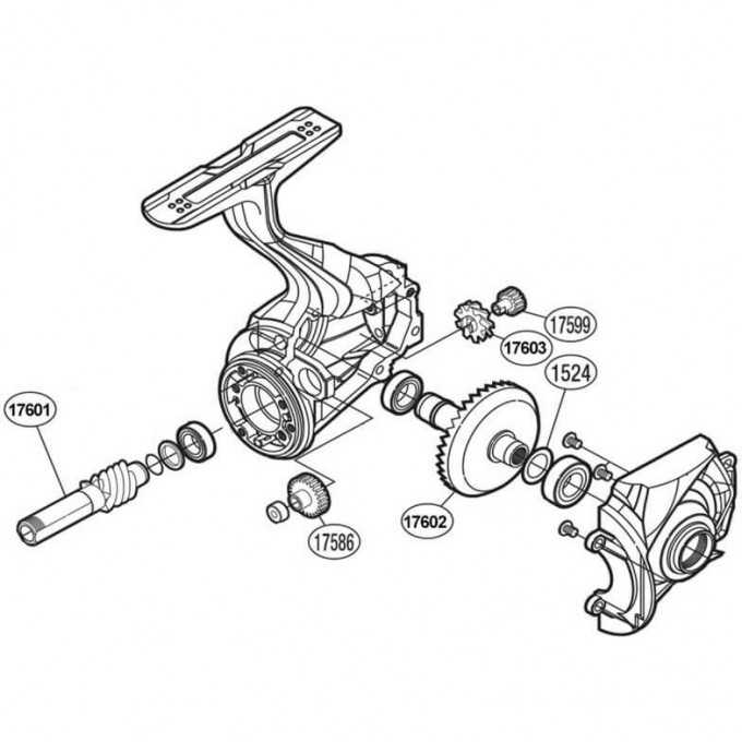 Запчасть для катушки SHIMANO GEAR SET набор шестеронок главной пары PK0353 Запчасть для катушки SHIMANO GEAR SET набор шестеронок главной пары PK0353